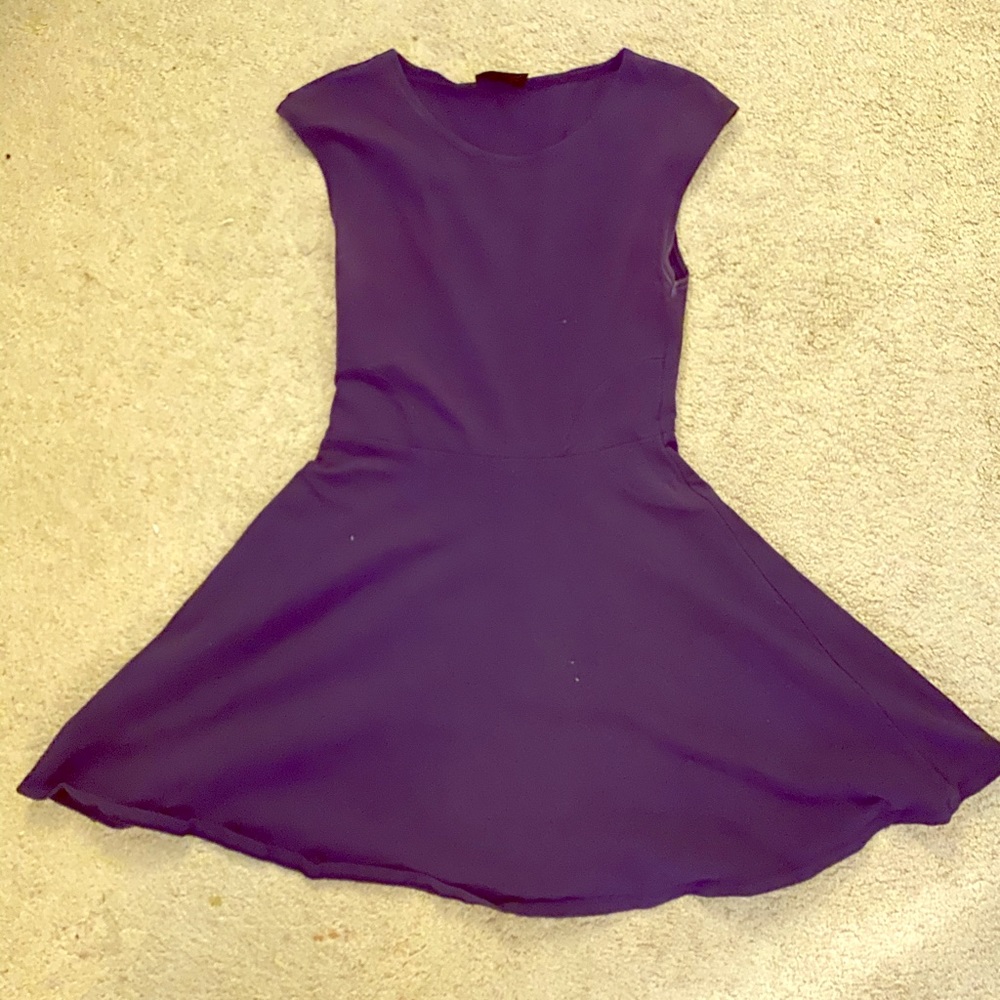 Purple Topshop Skater Dress